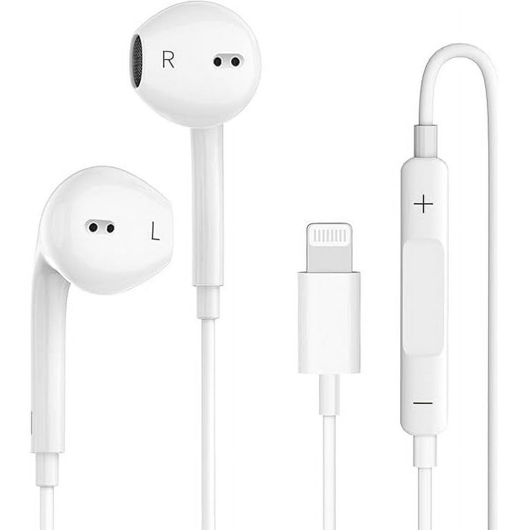 Wired Earphones for iPhone Earbuds with Lightning Connector