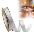 thumbnail image 1 of Wired Edge Heart Print Ribbon Polyester Craft Tape With Metallic Wire For Diy Gift Wrapping Wedding Floral Decoration, 1 of 9