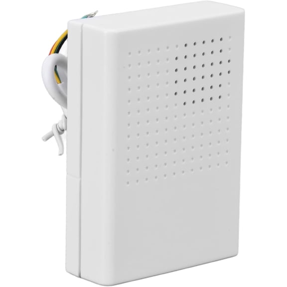 Wired Electronic Chime, 12V Dingdong Ringtone 90dB Wired Electronic Doorbell Door Chime Kit Access Control for Hotel Home, White