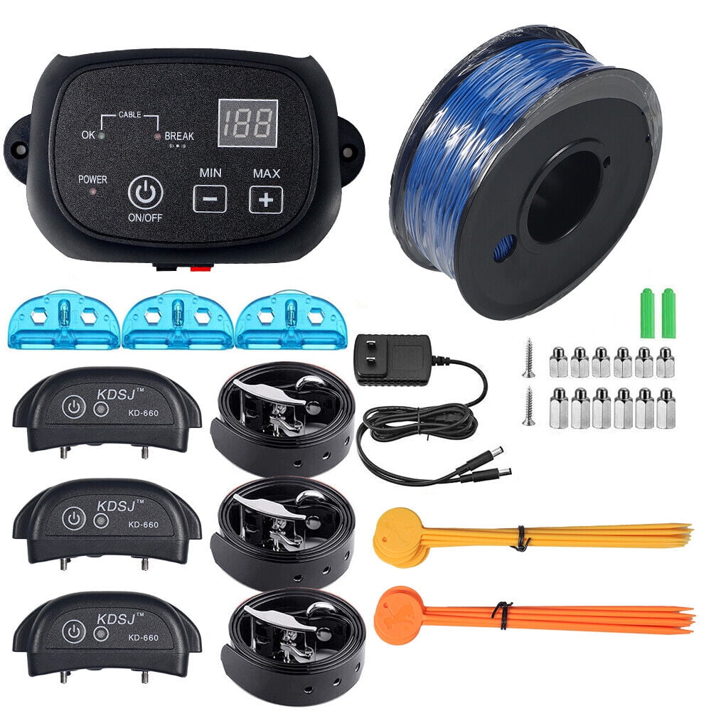 Wired Electronic Pet Fence Inground or Aboveground 1/2/3 Dogs