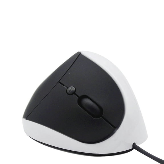 Wired Ergonomic Vertical Computer Mouse With 3 Adjustable DPI Levels And 6 Programmable Buttons, Comfort Wrist Relief Vertical Mice For Long Hours Office Work, Desktop PC And Laptop Daily Use-(White)