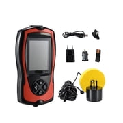 Wired Fish Finder 180m /590ft Water Depth Fish Alarm Detector Wireless Fish Monitor Waterproof Fishfinder for Boat Fishing Waterproof Underwater Fish Finder