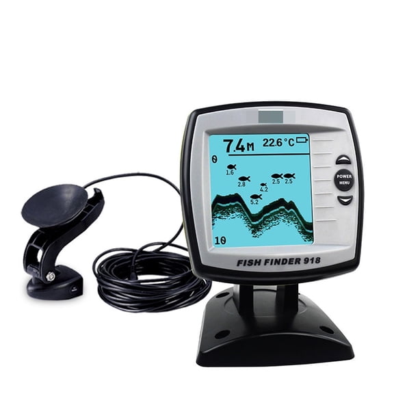 Wired Fishing Finder 540ft/180m Depth Sounder Fish Detector Monitor Echo Sounder For Fishing From A Boat ,Easy to Operate