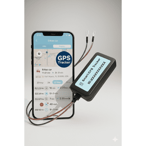 Wired GPS Tracker for Vehicles  No Monthly Fee, No Subscription  Real-Time Tracking, 4G SIM and Data Included, Trip History, GeoFence, Driving Alerts, Waterproof Hidden Tracking Device for Fleet