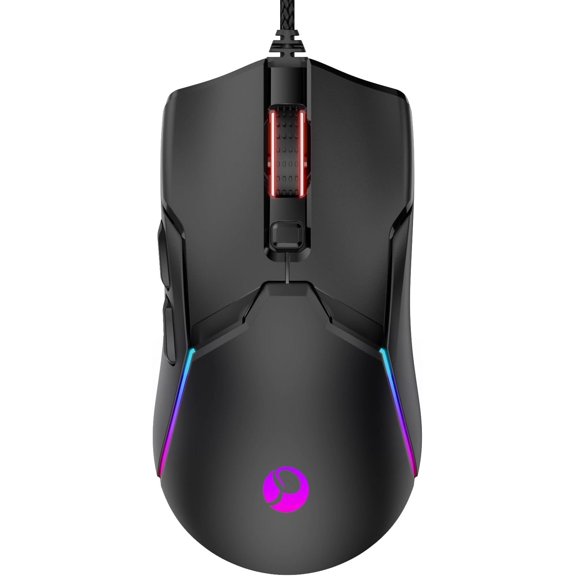 Wired Gaming , 8000 DPI Optical Gaming Mice with 12 RGB Backlit Modes, 6 Programmable Buttons, DIY Software for PC Gamer & Office