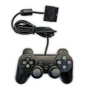 Wired Gaming Controller Gamepad Joysticks Black Playstation 2