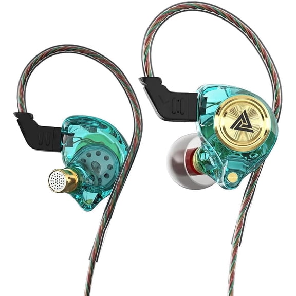 Wired Gaming Earbuds, Ak3file in Ear Monitors, Deep Bass Sound Wired Earbuds, HiFi in Ear Headphones with 1DD 10mm Dynamic Driver, IEM for Music Gaming Video Calling