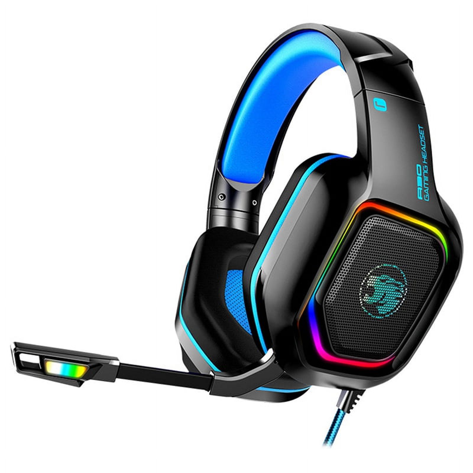 Wired Gaming Headset Headset RGB LED Light Headset with Microphone Subwoofer 7.1 Gaming Headset
