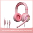 thumbnail image 1 of Wired Gaming Headset with Microphone, Dynamic RGB Light , Soft earcups, 3.5mm jack connection, Passive noise canceling, Plug-and-play on PC, PS4, PS5, and Xbox, 1 of 9