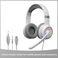 thumbnail image 1 of Wired Gaming Headset with Microphone, Dynamic RGB Light , Soft earcups, 3.5mm jack connection, Passive noise canceling, Plug-and-play on PC, PS4, PS5, and Xbox, 1 of 9