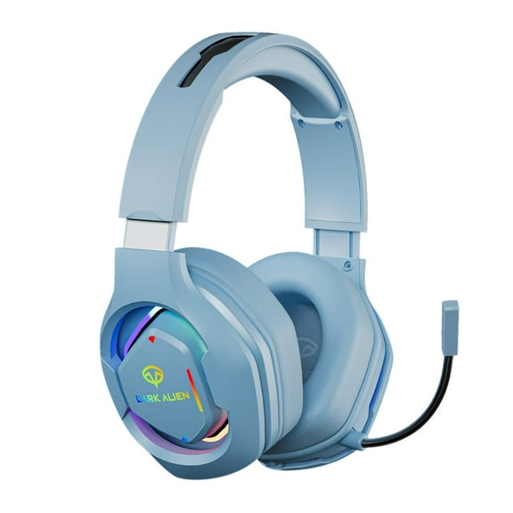 Wired Gaming Headset for PC, Computer, Laptop, Gamer, Mobile, Surround Sound Gaming Headphones with ENC Noise-Canceling Mic, 50mm Drivers, Soft Memory Foam Earcups, Comfortable Durable Design (Blue)