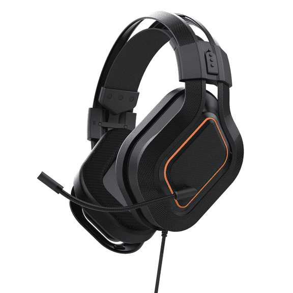 Gaming Headset for PC, PS4, PS5, Xbox Headset with 7.1 Surround Sound Gaming Headphones with Noise Canceling Mic, 40mm Drivers Over Ear Headphones for Nintendo, Xbox Series X/S, Laptop, Mobile Black