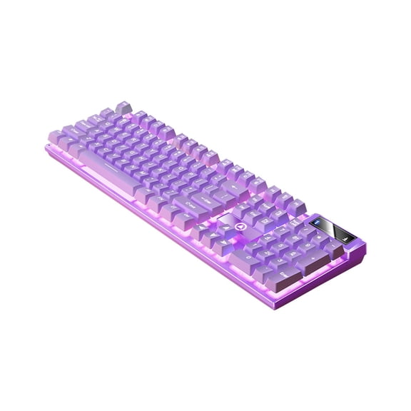 Wired Gaming Keyboard 104-Key, Colorful RGB Backlit Computer Keyboard with Ergonomic Mechanical Feel, Waterproof USB PC Keyboards for Desktop PC Laptop Gaming and Office Use.