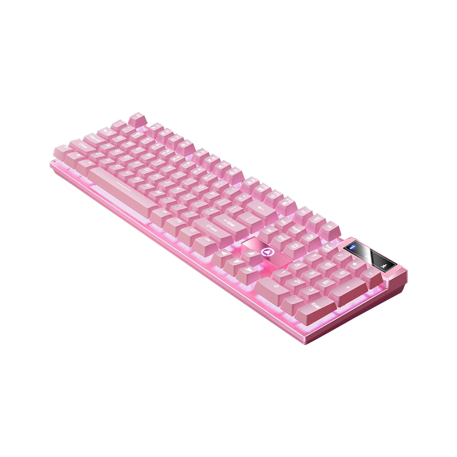Wired Gaming Keyboard 104-Key, Colorful RGB Backlit Computer Keyboard with Ergonomic Mechanical Feel, Waterproof USB PC Keyboards for Desktop PC Laptop Gaming and Office Use.