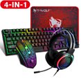 thumbnail image 1 of Wired Gaming Keyboard and Mouse Headset Combo,Rainbow LED Backlit Wired Keyboard,Over Ear Headphone with Mic,Rainbow Backlit Gaming Mice,Mouse Pad,for PC,Laptop,Mac,PS4,PS5,Xbox, 1 of 8