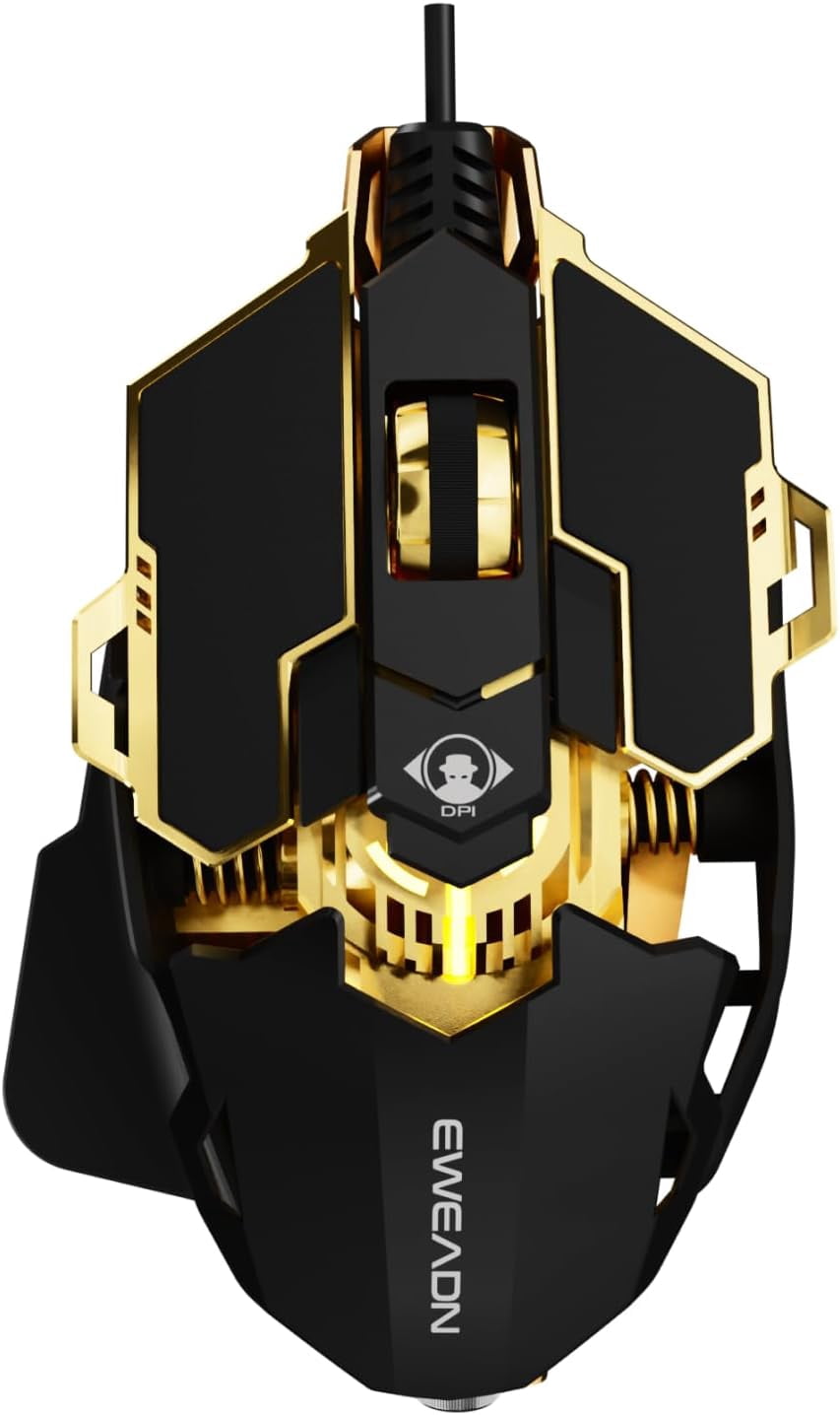Wired Gaming Mouse, Ergonomic RGB Computer Mouse, 12800 Adjustable DPI ...