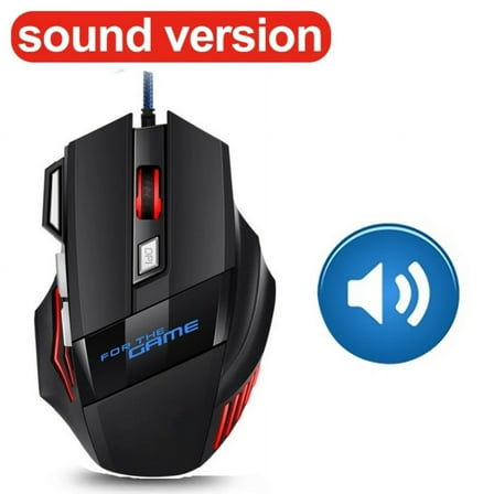 Wired Gaming Mouse Gamer Mouse Silent Computer Mouse Backlit Ergonomic Mause 7 Button RGB Backlight USB Mice Mute For PC Desktop