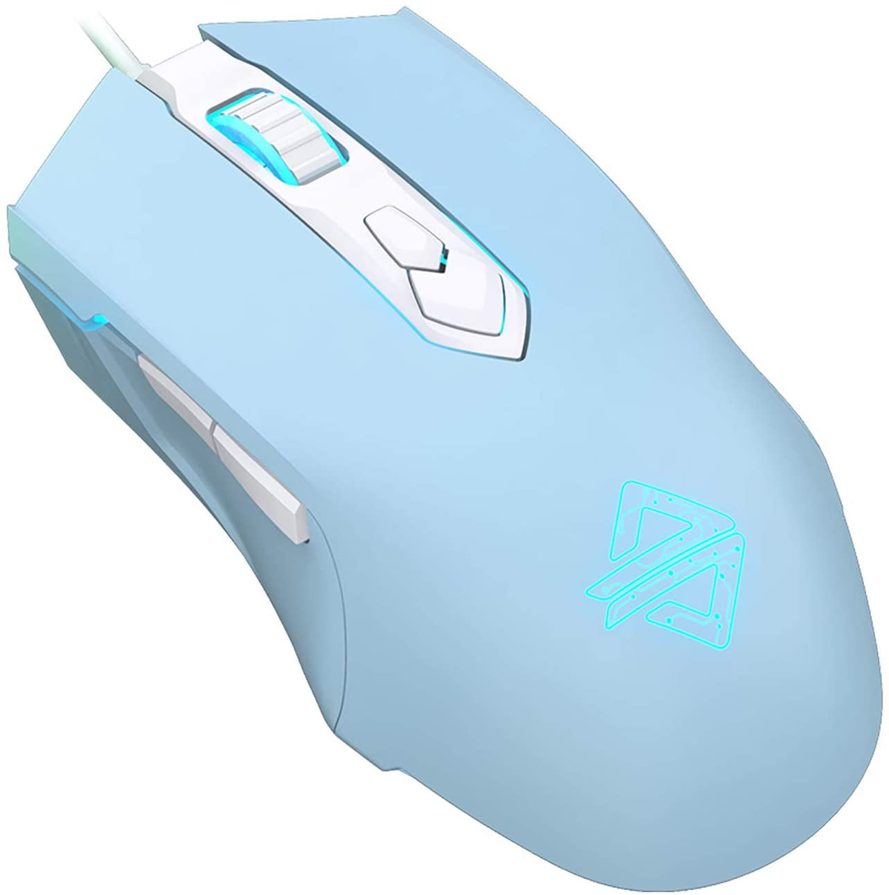 Wired Gaming Mouse, Programmable 7 Buttons, RGB LED Backlit Computer Mouse, 200-4800 DPI Adjustable, Suitable for Windows/Mac OS/Linux