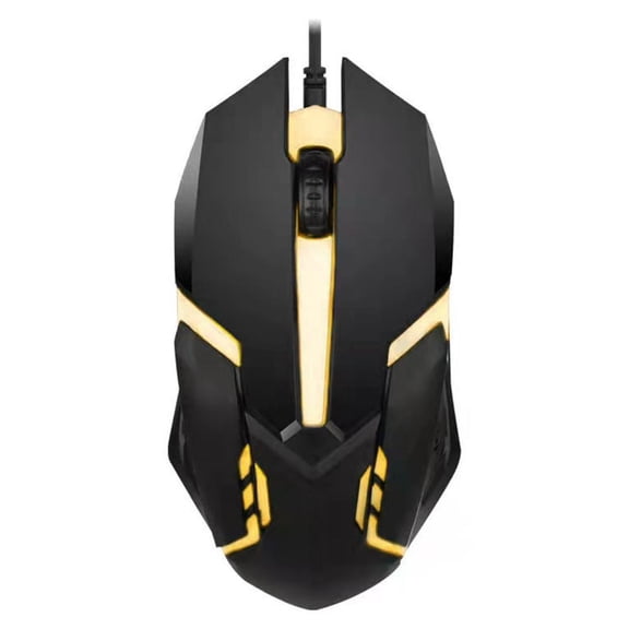Wired Gaming Mouse, USB Optical Computer Mouse with 7 Color Breathing LED, 1000 DPI Ergonomic Mouse for Laptop Desktop Office PC