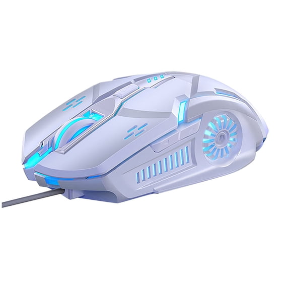 Wired Gaming Mouse Usb Plug and Play Rgb Led Backlight Comfortable Grip Adjustable Dpi Settings for Pc Laptop Desktop Mac Windows Computer Office Home Work Travel Portable Use