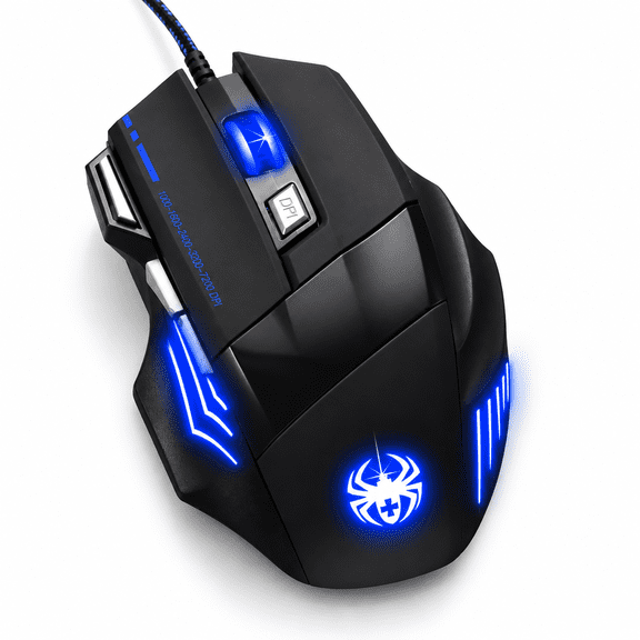 Wired Gaming Mouse With 7200 DPI, 7 Buttons and LED Illumination