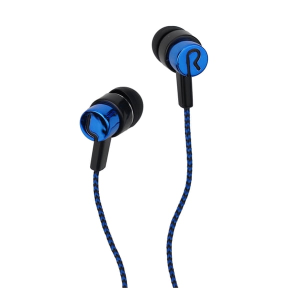Wired Headphones 2 Basic Box 3.5Mm In-Ear Stereo Earbuds Mobile Headphones Blue
