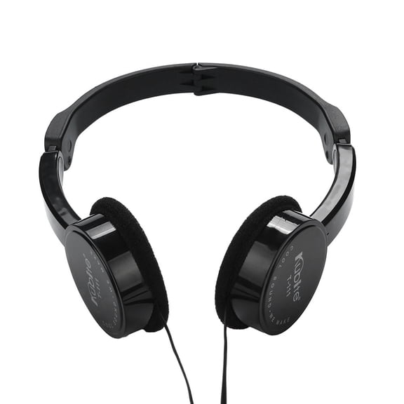 Wired Headphones Foldable Stereo Over-Ear Headset with Adjustable Fit
