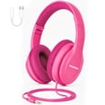 thumbnail image 1 of Wired Headphones for Kids, 85dB Volume Limit, 3.5mm Kids Headphones with Cord &USB C to 3.5mm Dongle, Adjustable, Foldable Toddler headsets for School, 1 of 6