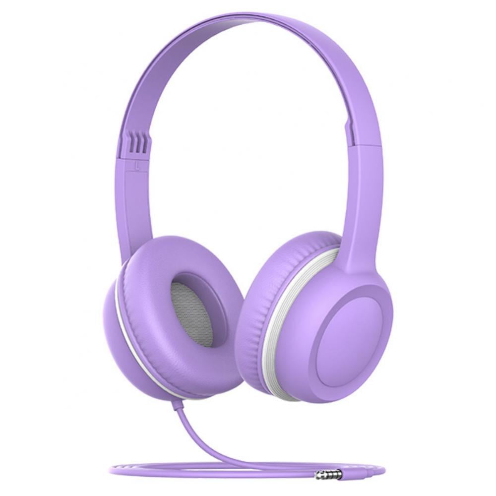 Wired Headphones for Chromebook Laptop Computer Smartphone 3.5mm Foldable Retractable Headset for School Teen Girls Teenager Walmart