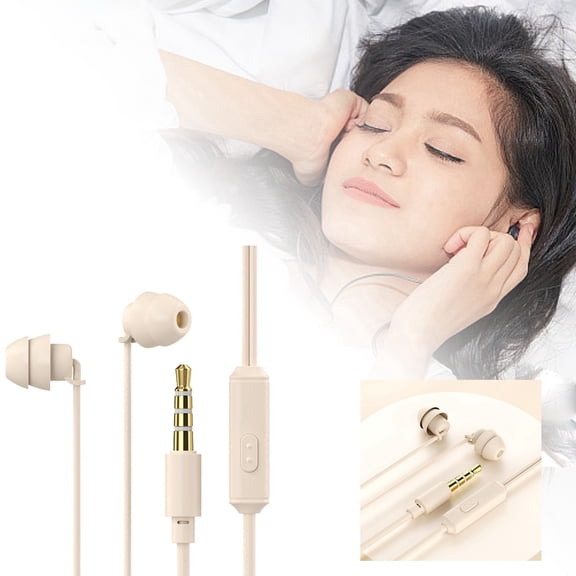 Wired Headset for Android Sleep Headphones with Comfort Fit and Wired Control for Calling and Singing Features