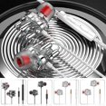 thumbnail image 1 of Wired In-Ear Headphones - 3.5mm HIFI Stereo Gaming Ear Buds, Bass Sport Earbuds with Mic, 1.2m Cable for Phone PC, 1 of 6