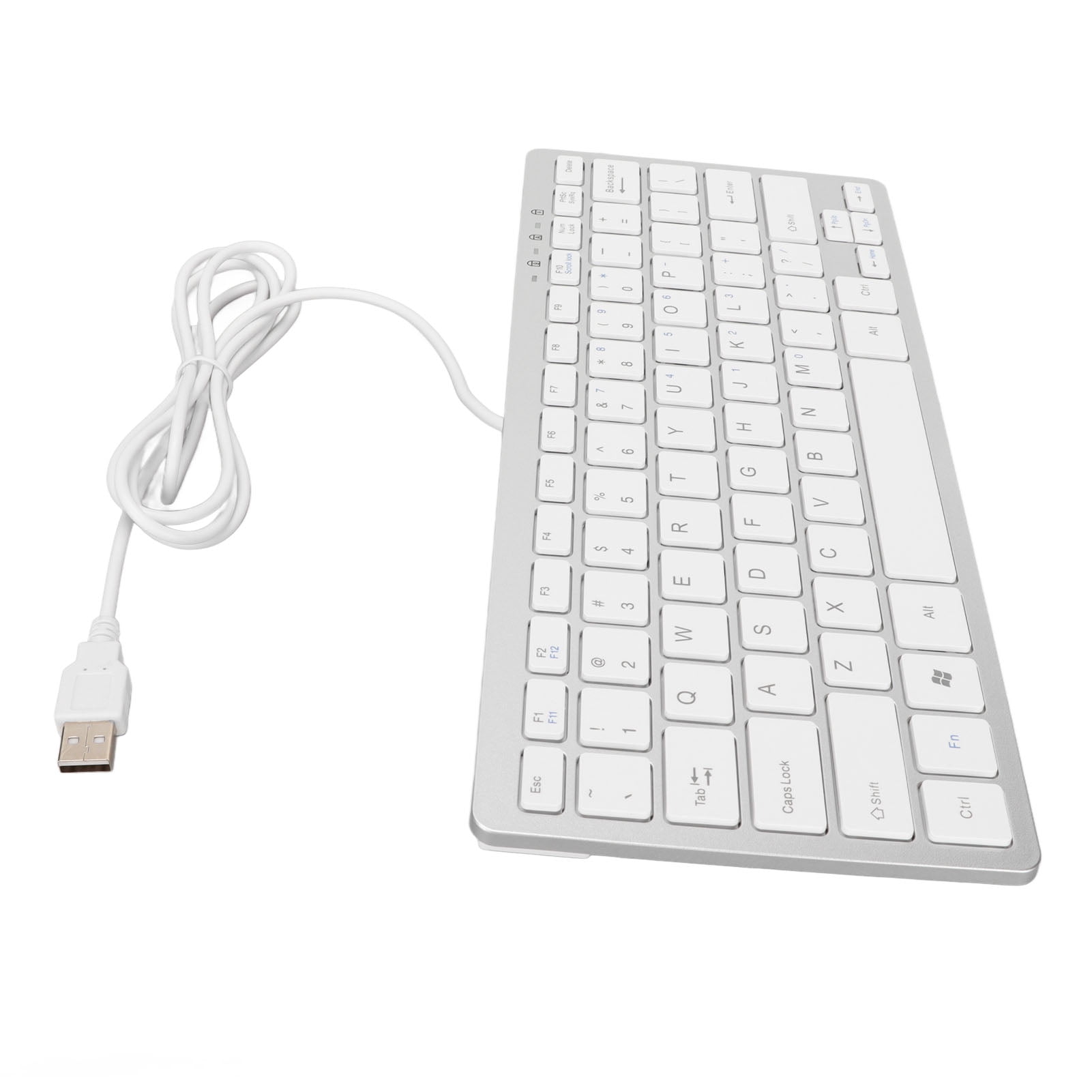 Wired Keyboard, 78 Keys Ultra Thin USB Keyboard Plug And Play Anti Slip