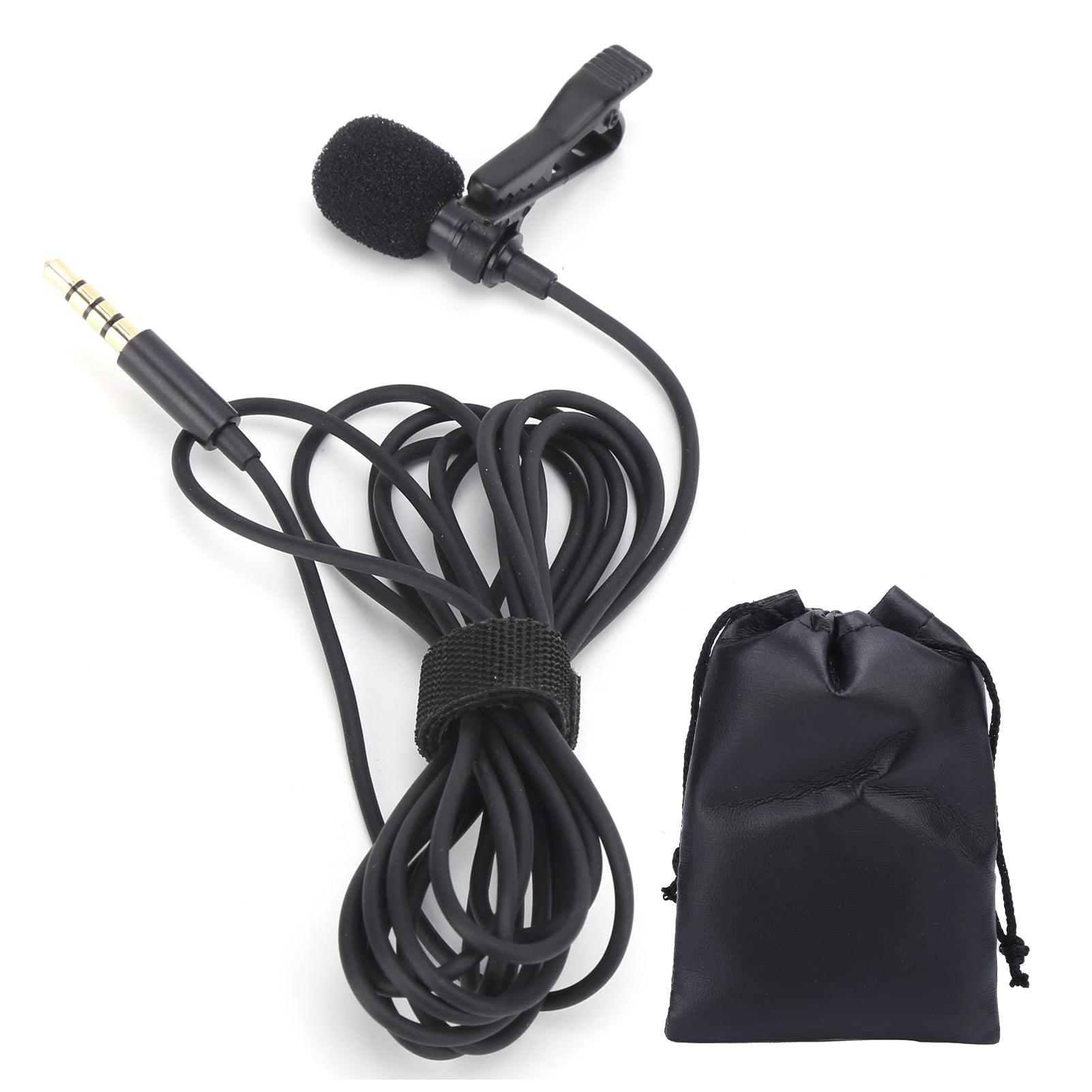 Wired Lavalier Microphone Clip On Lapel Lav Mic Mini Portable ...