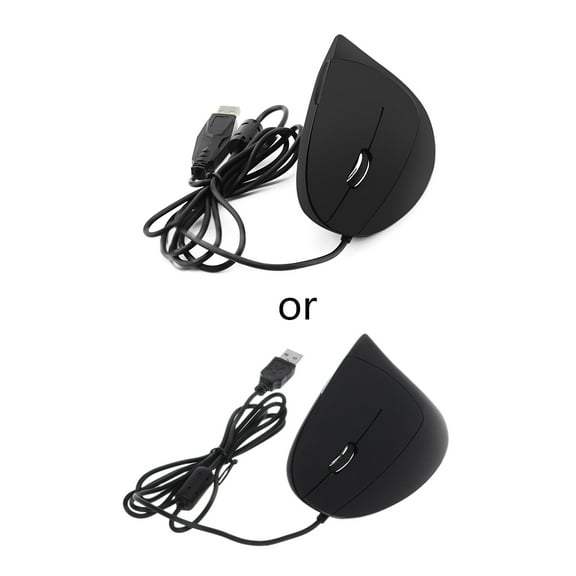 Wired Left Hand Vertical Mouse Ergonomic Gaming Mouse 800 1200 1600 DPI USB Opti