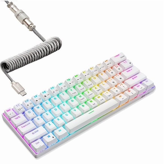 Wired Mechanical Keyboard, Hot‑Swappable Switches, Macro Programmable, Plug‑and‑Play, for PC Gaming & Office, Compatible with PC, Laptop & Desktop