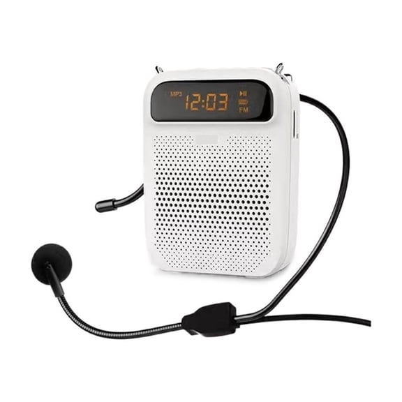 Wired Megaphone Recording Voice Amplifier Teacher Microphone Speaker Support Bluet-ooth TF Card U Disk AUX Connection ,Easy to Operate