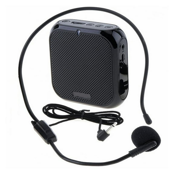Wired Mini Audio Speaker Megaphone Voice Amplifier Loudspeaker Microphone Waist Band Clip Support FM Radio TF MP3