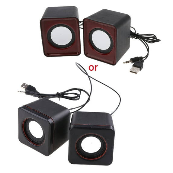 Wired Mini Speakers USB 2.0 for Laptop PC MP3 Multimedia Speaker Random Color