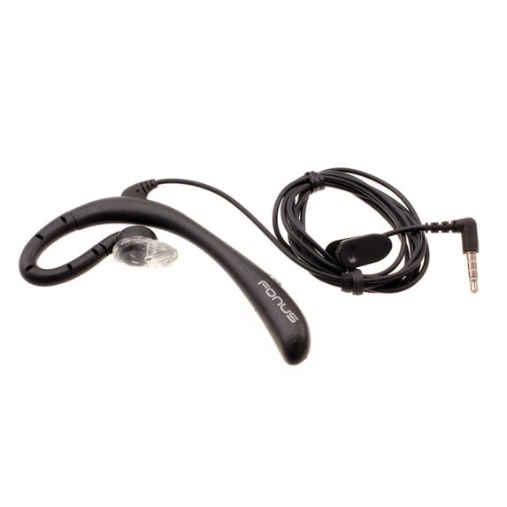 Wired Mono Headset Earphone w Mic for T-Mobile REVVL 7 5G/7 PRO 5G - Headphone 3.5mm Single Earbud Hands-free Microphone Over-the-ear