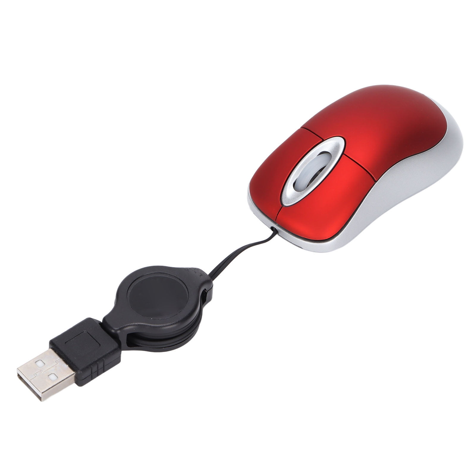 Wired Mouse Portable 1600DPI Optical Resolution USB Mice 3 Ways Wheel