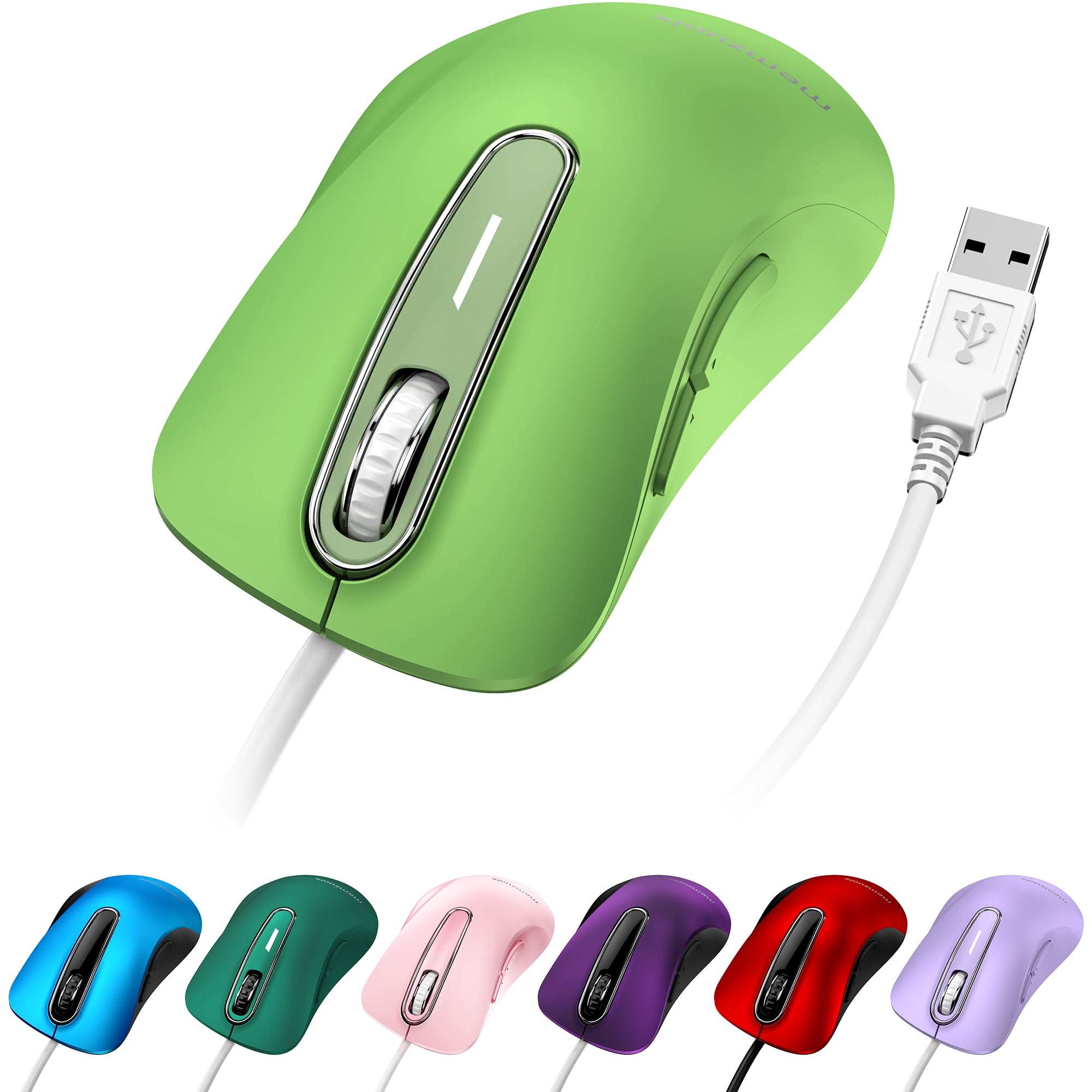 Wired Mouse, USB-A Wired , 1400 DPI Optical Tracking, 5 Buttons ...