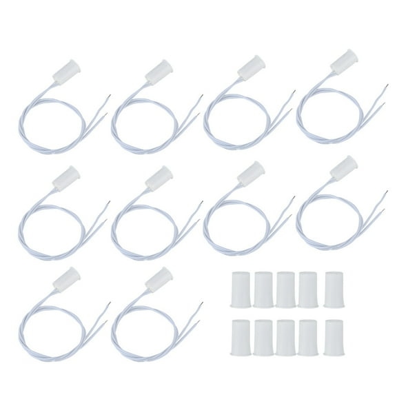 Wired No Need External Power, 10pcs Window Door Contact Sensor,  Practical Door Window Sensor, Home Office Home Security For Home Alarm System