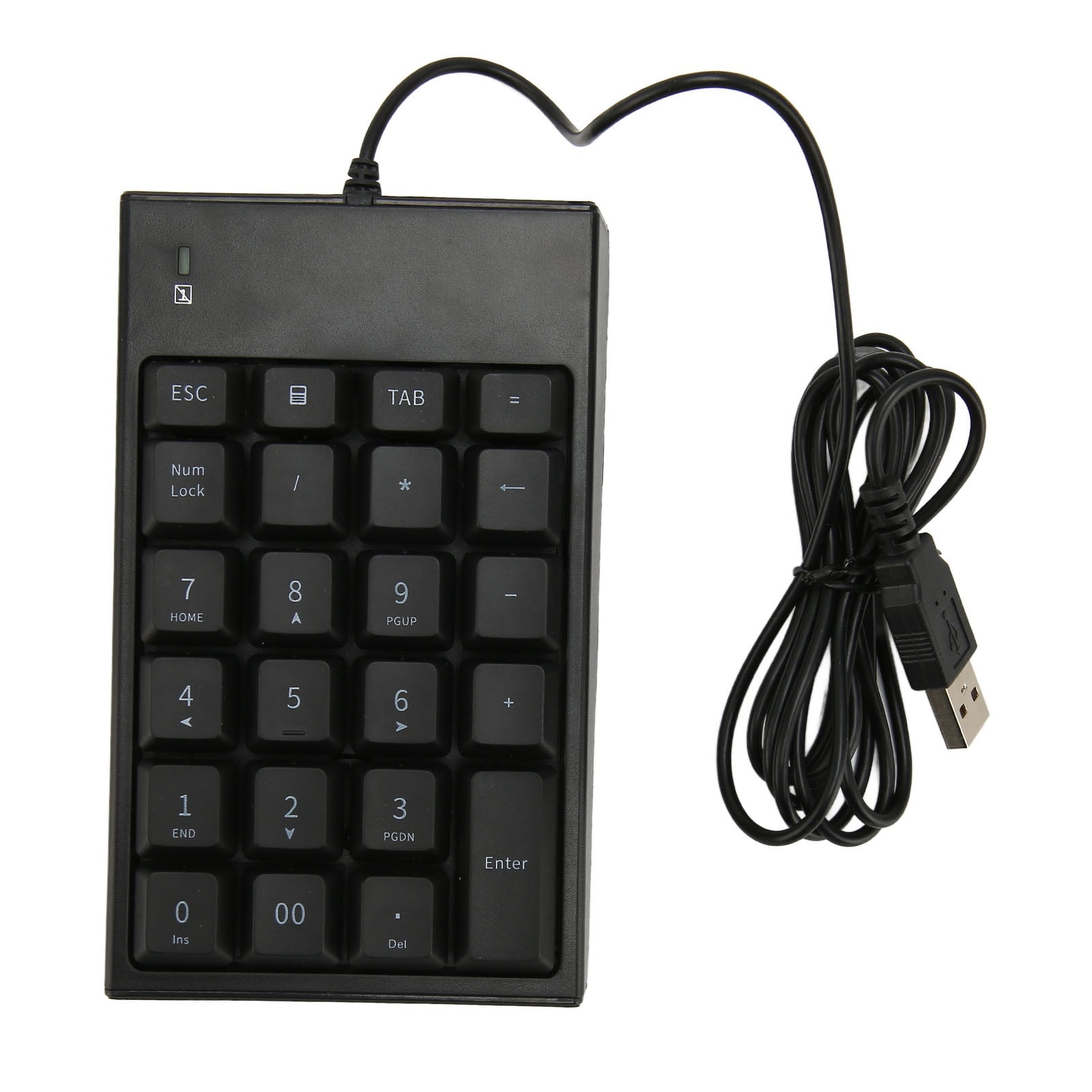 Wired Number Pad 23 Keys 5.9ft Cable USB Plug and Play Quiet Typing