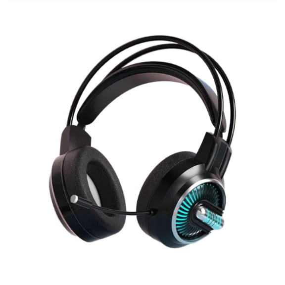 Wired Over-Ear Gaming Headset with Microphone, USB and Dual 3.5mm Audio Jack for Desktop & Laptop