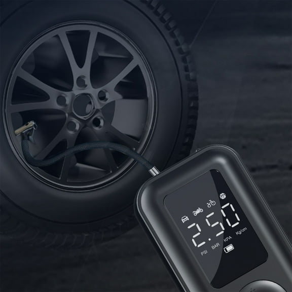 Wired Portable Intelligent Digital Monitoring Tire Pressure LED Lighting Tire Pump