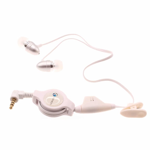 Wired Retractable Earphones Compatible With Amazon Fire HD 10 (9th Gen 2019), Amazon Fire 7 (9th Gen 2019) Headphones Handsfree Mic Headset 3.5mm Earbuds