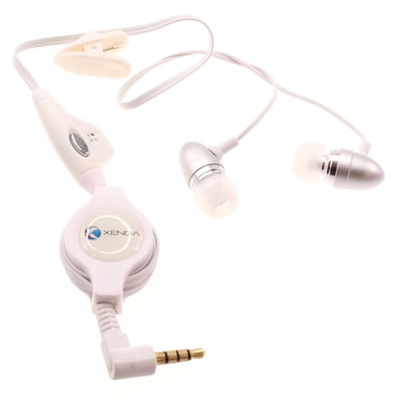 Wired Retractable Earphones for Nokia G400 5G Phone - Headphones Handsfree Mic Headset 3.5mm Earbuds Earpieces K1R Compatible With Nokia G400 5G Model