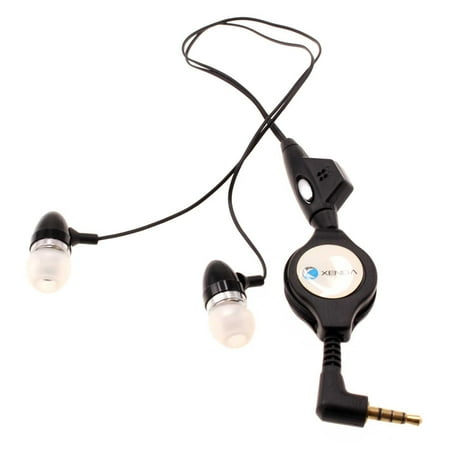 Wired Retractable Earphones for Samsung Galaxy A14 5G Phone - Headphones Handsfree Mic Headset 3.5mm Earbuds Earpieces V9D Compatible With Galaxy A14 5G Model
