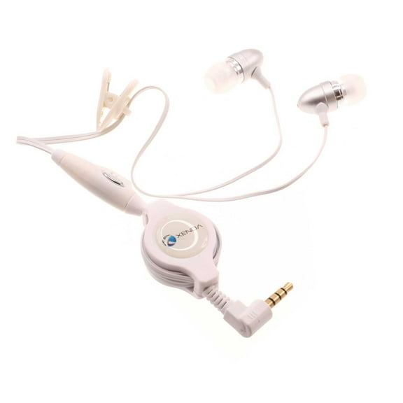 Wired Retractable Earphones for HMD Vibe - Headphones Handsfree Mic Headset 3.5mm Earbuds for HMD Vibe