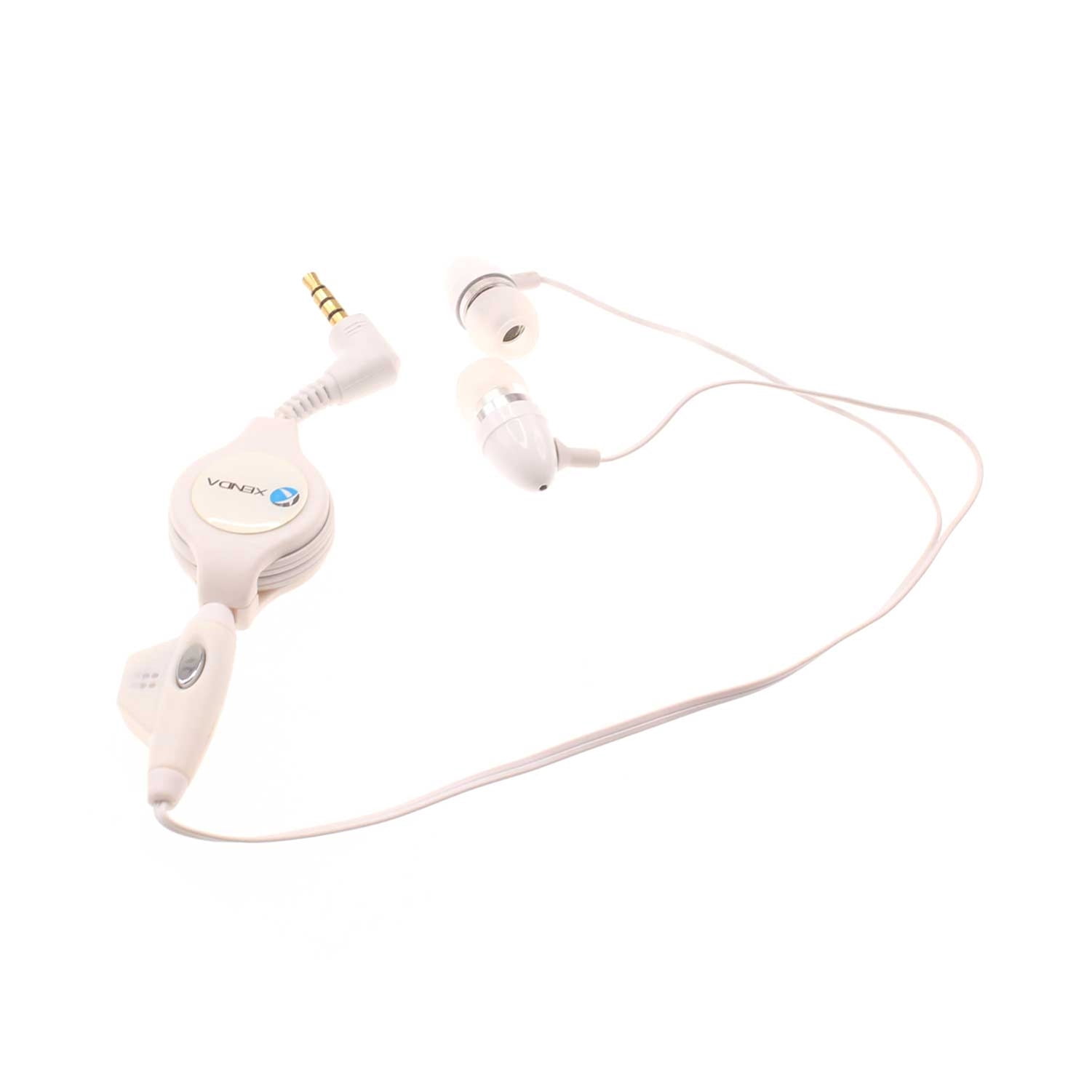 Wired Retractable Earphones for Motorola Moto G Stylus (2023)/Play (2023) - Headphones Handsfree Mic Headset 3.5mm Earbuds